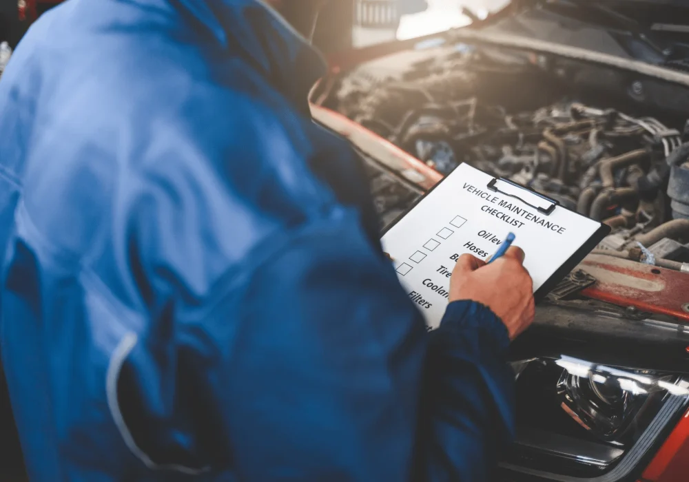 Vehicle repair checklist
